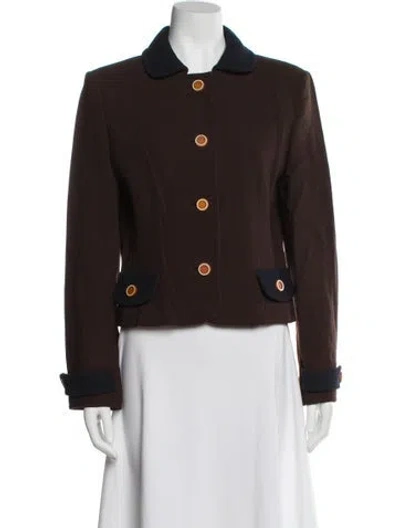 Pre-owned Luca Luca Wool Evening Jacket In Brown