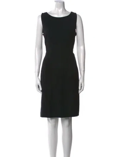 Pre-owned Luca Luca Wool Knee-length Dress In Black