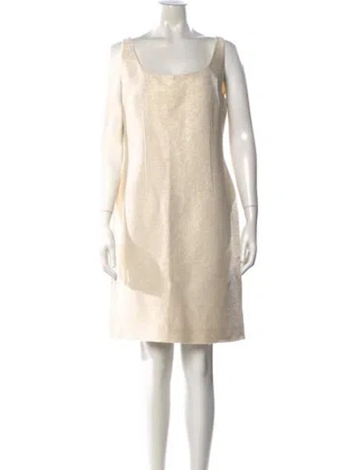 Pre-owned Luca Luca Wool Knee-length Dress In Neutral