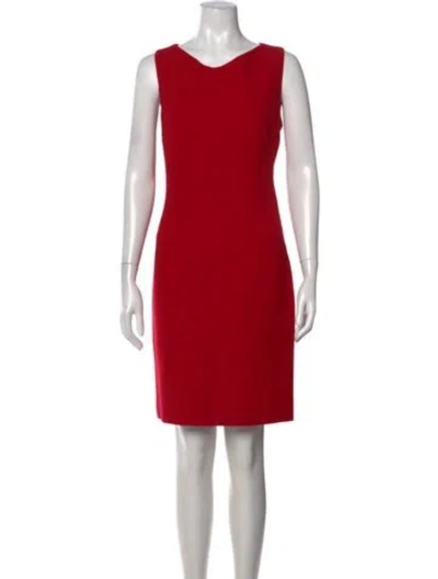 Pre-owned Luca Luca Wool Knee-length Dress In Red