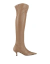 Luca Valentini Woman Boot Camel Size 6 Leather In Beige