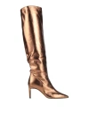Luca Valentini Woman Boot Copper Size 8 Leather In Orange