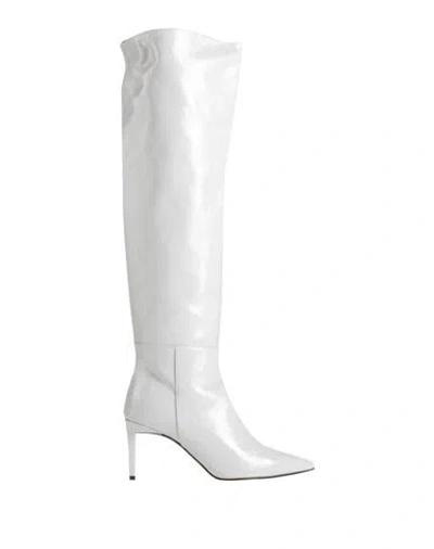 Luca Valentini Woman Boot Light Grey Size 8 Leather