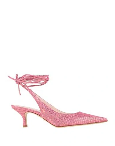 Luca Valentini Woman Pumps Pink Size 5 Soft Leather