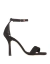 Luca Valentini Woman Sandals Black Size 5 Soft Leather
