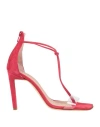 Luca Valentini Woman Toe Strap Sandals Red Size 5 Soft Leather