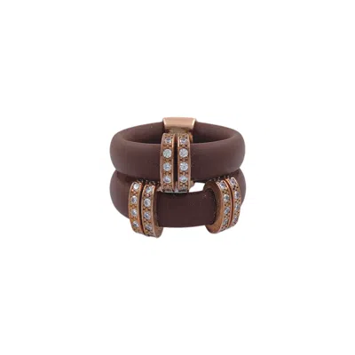Luca-lorenzini Ring Woman Luca Lorenzini Llose In Brown