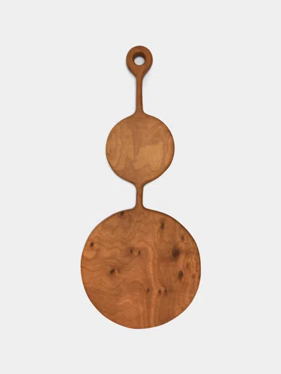 Lucas Castex Hand-carved Oiled Walnut Serving Board  Abask Luxury Gift