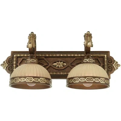 Lucas + Mckearn 2 - Light Palatial Bronze Vanity Light