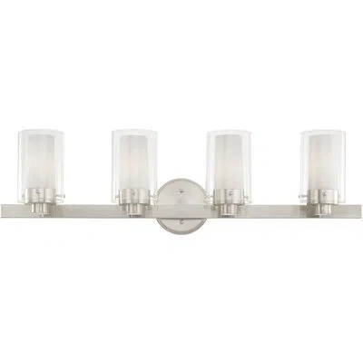 Lucas + Mckearn 4 - Light  31.5" W Vanity Light In Brushed Nickel