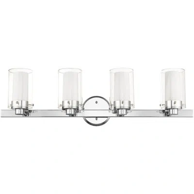 Lucas + Mckearn 4 - Light Vanity Light In Polished Chrome