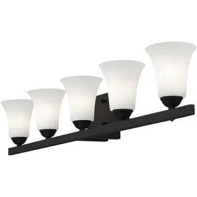 Lucas + Mckearn 5 - Light Vanity Light In Black