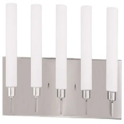 Lucas + Mckearn 5 - Light Vanity Light In Brushed Nickel