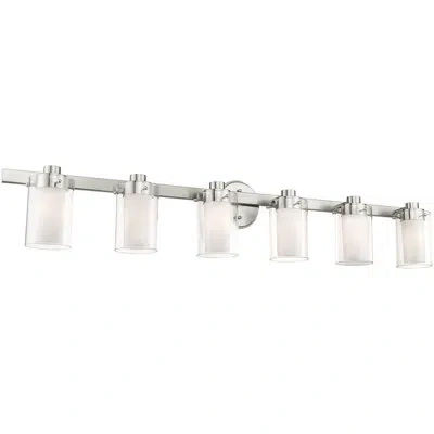Lucas + Mckearn 6 - Light Vanity Light In Brushed Nickel