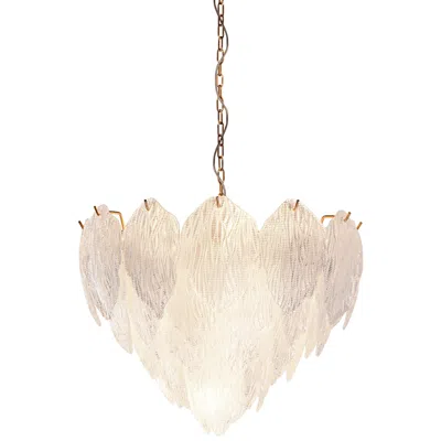 Lucas + Mckearn Lucas Mckearn Acanthus 20" Wide Distressed Gold Metal Pendant Light
