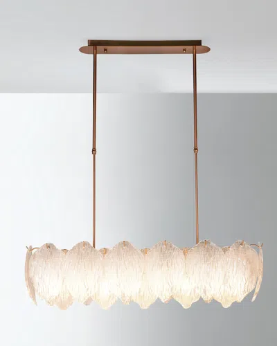 Lucas + Mckearn Acanthus Long Island Chandelier In Gold