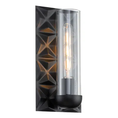 Lucas + Mckearn Alpha 1 Light Sconce In Matte Black