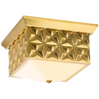 Lucas + Mckearn Lucas Mckearn Alpha 14 1/2" Wide Aged Brass Ceiling Light