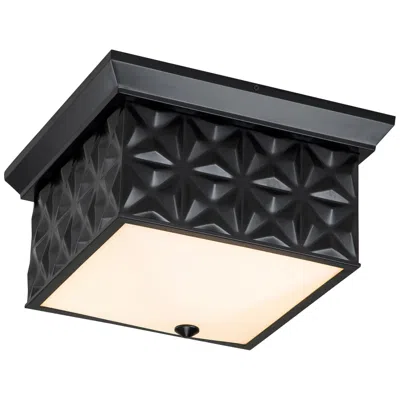 Lucas + Mckearn Alpha 14 1/2" Wide Matte Black Ceiling Light By Lucas Mckearn