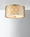 Lucas + Mckearn Arabella Flush Mount In Silver