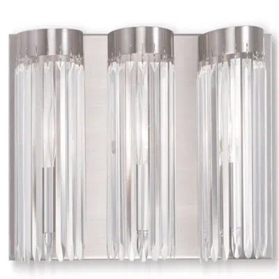 Lucas + Mckearn Ashton 3 - Light Bath Bar In Brushed Nickel