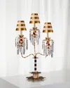 Lucas + Mckearn Birdland Iii Table Lamp In Black, Ivory, Red