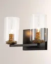 Lucas + Mckearn Bolivar 2-light Bath Vanity Light In Black