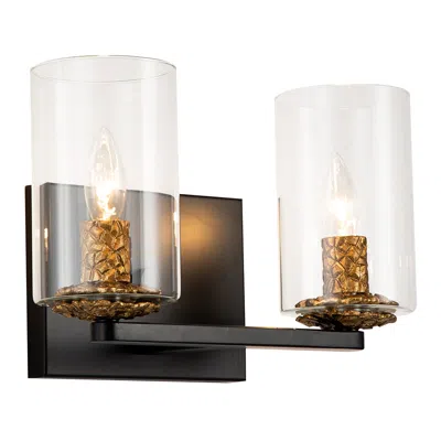 Lucas + Mckearn Bolivar 2-light Vanity Light In Matte Black