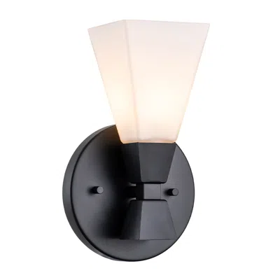 Lucas + Mckearn Bowtie 1 Light Bath Bar In Matte Black In Multi