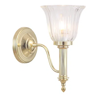 Lucas + Mckearn Carroll1 1 Light Bath Light In Polished Bronze In Gold