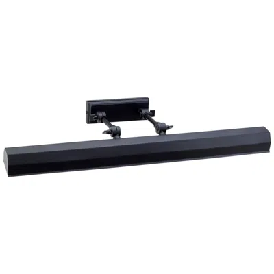 Lucas + Mckearn Chawton 26" Wide Black Metal Adjustable Picture Light