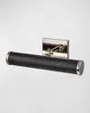 Lucas + Mckearn Coates Medium Picture Light In Black Marble Finish With Polished Nickel Accent