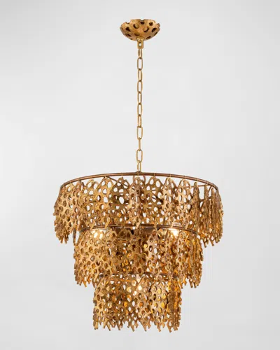 Lucas + Mckearn Coral Luxe Chandelier In Gold
