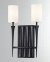 Lucas + Mckearn Crest 2-light Black Sconce In Black