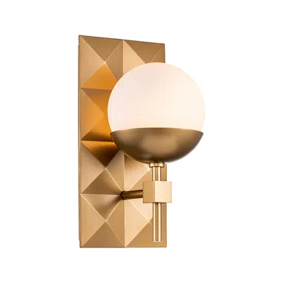 Lucas + Mckearn Deco 1 Light Bath Bar In Laquered Gold
