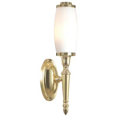 Lucas + Mckearn Dryden 1 Light Bath Light In Polished Brass In Gold