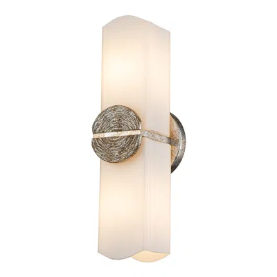 Lucas + Mckearn Elan Silver 2 Light Sconce In Brown