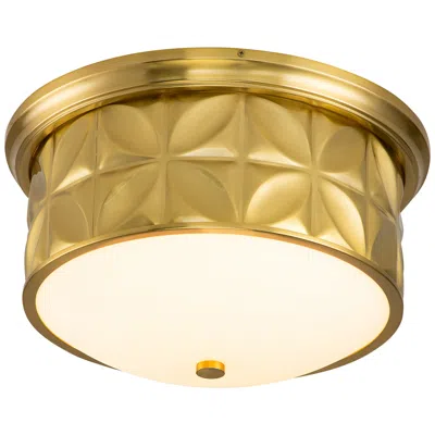 Lucas + Mckearn Lucas Mckearn Epsilon 17 1/2" Wide Aged Brass Round Ceiling Light