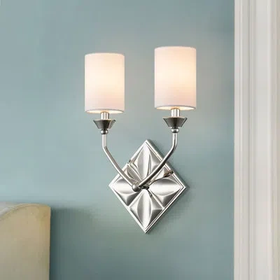 Lucas + Mckearn Epsilon 2 Light Sconce In Polished Chrome
