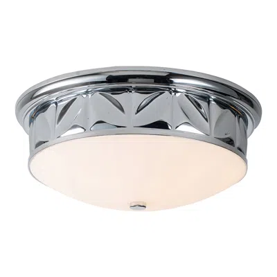 Lucas + Mckearn Epsilon 3 Light Flush Mount Polished Chrome