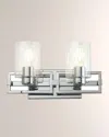 Lucas + Mckearn Estes 2-light Bath Vanity Light In Silver