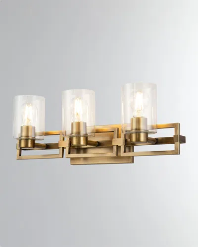 Lucas + Mckearn Estes 3-light Bath Vanity Light In Brass