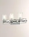 Lucas + Mckearn Estes 3-light Bath Vanity Light In Silver