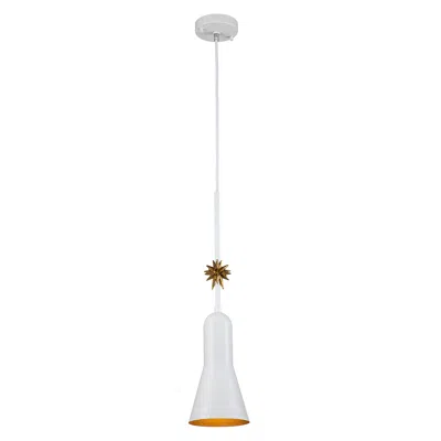 Lucas + Mckearn Etoile Small White Pendant In Gray