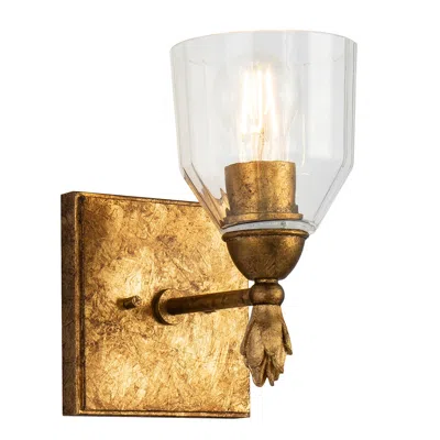 Lucas + Mckearn Felice 1 Light Wall Sconce In Gold
