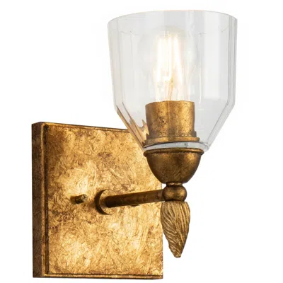 Lucas + Mckearn Felice 1 Light Wall Sconce In Gold
