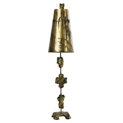 Lucas + Mckearn Flambeau Lighting Fragment 42" Gold Leaf Finish Buffet Table Lamp