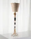 Lucas + Mckearn Flambeau Table Lamp In Black And White