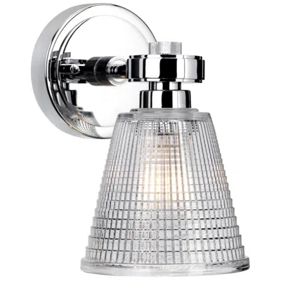 Lucas + Mckearn Gunnislake1 1 Light Bath Light In Polished Chrome In White