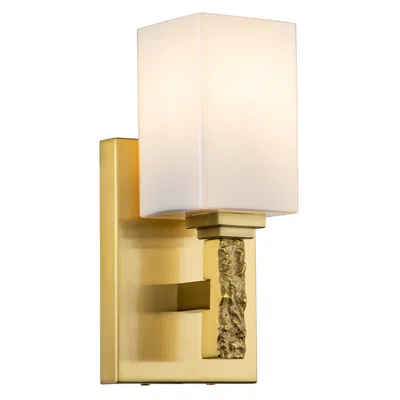 Lucas + Mckearn Jack 1 Light Bath Bar In Aged Brass In Gold